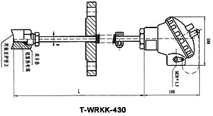 表面鎧裝熱電偶 T-WRKK-430 用于爐壁、管壁、箱壁等處測溫