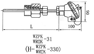 軸承熱電偶、熱電阻 WR□K-31 WZPK-31 